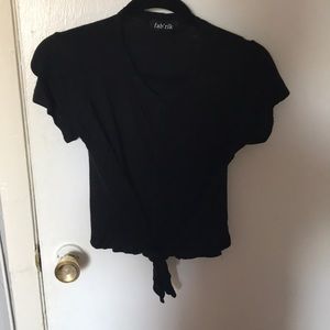 Tie front crop top